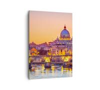 Cuadro Sobre Lienzo 50x70cm Cuadros Pared Roma Italia basílica historia Wall Art
