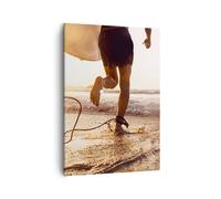 Cuadro Sobre Lienzo 50x70cm Cuadros Pared Surf Playa Alegría Wall Art Prints