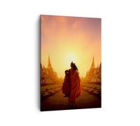 Cuadro Sobre Lienzo 50x70cm Cuadros Pared templo monje Wall Art Prints Decor