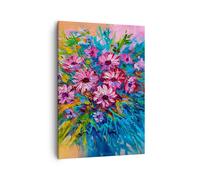 Cuadro Sobre Lienzo 50x70cm Cuadros Pared Un ramo Flores Aceite Wall Art Prints