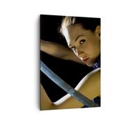 Cuadro Sobre Lienzo 50x70cm Cuadros Pared Valiente hembra metal espada Wall Art