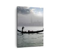 Cuadro Sobre Lienzo 50x70cm Cuadros Pared Venecia italia ciudad agua Wall Art