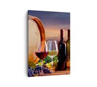 Cuadro Sobre Lienzo 50x70cm Cuadros Pared vino viña verano Wall Art Prints Decor