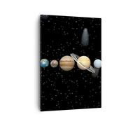 Cuadro Sobre Lienzo 50x70cm Cuadros Universo galaxia planeta estrellas Wall Art