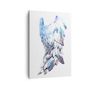 Cuadro Sobre Lienzo 70x100cm Cuadros Ala plumas la perfección la pureza Wall Art