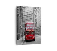 Cuadro Sobre Lienzo 70x100cm Cuadros Autobús inglaterra vacaciones londres Art