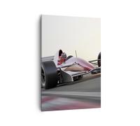 Cuadro Sobre Lienzo 70x100cm Cuadros Fórmula 1 carrera pista velocidad Wall Art