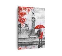 Lienzos decorativos 70x100cm Cuadro Sobre Lienzo Moderno Vertical Londres arquitectura ben grande Grande Dormitorio Cuadros Pared Imágenes Cuadros Decoracion Salon Wall Art Prints Decor PA70x100-3153
