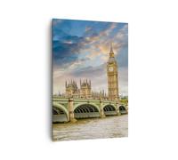 Cuadro Sobre Lienzo 70x100cm Cuadros Londres oficina parlamento edificio Art
