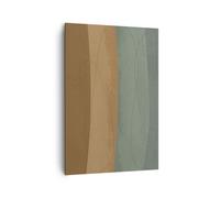 Cuadro Sobre Lienzo 70x100cm Cuadros Pared abstracción oro verde Wall Art Prints