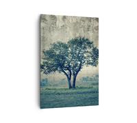 Cuadro Sobre Lienzo 70x100cm Cuadros Pared árbol naturaleza campo Wall Art