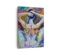 Cuadro Sobre Lienzo 70x100cm Cuadros Pared bailarina de ballet bailar Wall Art