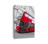 Cuadro Sobre Lienzo 70x100cm Cuadros Pared Bus Londres viaje turismo Wall Art