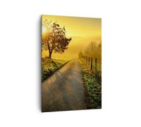 Cuadro Sobre Lienzo 70x100cm Cuadros Pared campo camino arbol Wall Art Prints