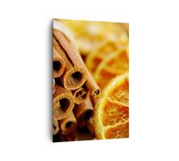 Cuadro Sobre Lienzo 70x100cm Cuadros Pared Canela naranja manojo Wall Art Prints