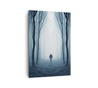 Cuadro Sobre Lienzo 70x100cm Cuadros Pared Carácter Bosque Soledad Wall Art