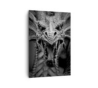 Cuadro Sobre Lienzo 70x100cm Cuadros Pared Dragón criatura escalas Wall Art