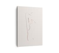 Cuadro Sobre Lienzo 70x100cm Cuadros Pared Esbozo Desnudez Mujer Wall Art Prints