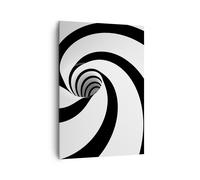 Cuadro Sobre Lienzo 70x100cm Cuadros Pared Espiral Rayas composición Wall Art