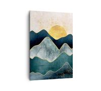 Cuadro Sobre Lienzo 70x100cm Cuadros Pared Este El Sol Geometría Wall Art Prints