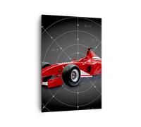 Cuadro Sobre Lienzo 70x100cm Cuadros Pared Fórmula F1 coche velocidad Wall Art