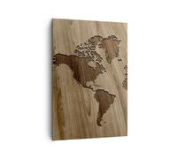 Cuadro Sobre Lienzo 70x100cm Cuadros Pared geografía globo mapa Wall Art Prints