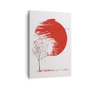 Cuadro Sobre Lienzo 70x100cm Cuadros Pared Japón Flor Cerezas Wall Art Prints