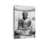 Cuadro Sobre Lienzo 70x100cm Cuadros Pared Japonés Buda Estatua Wall Art Prints
