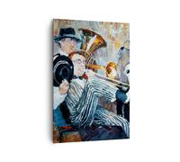 Cuadro Sobre Lienzo 70x100cm Cuadros Pared jazz musica musico Wall Art Prints