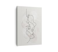 ARTTOR Cuadro Decorativo 70x100 cm Moderno Vertical Personas Arte - 4629