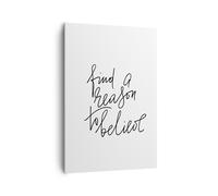 Cuadro Sobre Lienzo 70x100cm Cuadros Pared Manuscrito Lema Creer Wall Art Prints