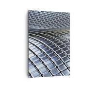 Cuadro Sobre Lienzo 70x100cm Cuadros Pared Metal estera cromo aluminio Wall Art