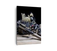Cuadro Sobre Lienzo 70x100cm Cuadros Pared militaria rifle Wall Art Prints Decor
