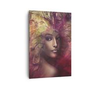 Cuadro Sobre Lienzo 70x100cm Cuadros Pared mujer cara Wall Art Prints Decor