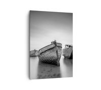 Cuadro Sobre Lienzo 70x100cm Cuadros Pared Łódź Naufragio Barco Wall Art Prints