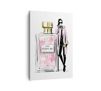 Cuadro Sobre Lienzo 70x100cm Cuadros Pared Perfume Mujer Elegancia Wall Art