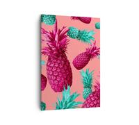 Cuadro Sobre Lienzo 70x100cm Cuadros Pared piña fruta jugo Wall Art Prints Decor