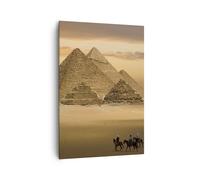 Cuadro Sobre Lienzo 70x100cm Cuadros Pared Pirámide egipto desierto Wall Art