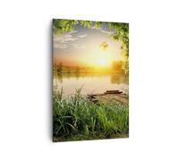 Cuadro Sobre Lienzo 70x100cm Cuadros Pared puente lago Wall Art Prints Decor