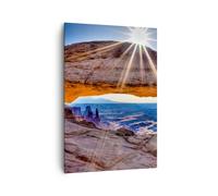 Cuadro Sobre Lienzo 70x100cm Cuadros Pared Rocas Vista Paisaje Wall Art Prints