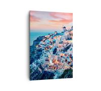 Cuadro Sobre Lienzo 70x100cm Cuadros Pared santorini grecia vista Wall Art
