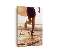 Cuadro Sobre Lienzo 70x100cm Cuadros Pared Surf Playa Alegría Wall Art Prints