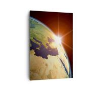 Cuadro Sobre Lienzo 70x100cm Cuadros Pared Tierra galaxia globo tierras Wall Art