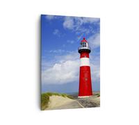 Cuadro Sobre Lienzo 70x100cm Cuadros Pared Torre faro océano orilla Wall Art