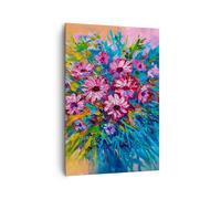 Cuadro Sobre Lienzo 70x100cm Cuadros Pared Un ramo Flores Aceite Wall Art Prints
