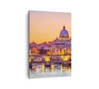 Cuadro Sobre Lienzo 70x100cm Cuadros Roma Italia basílica historia Wall Art
