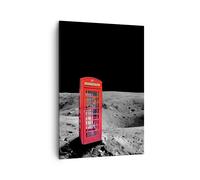 Cuadro Sobre Lienzo 70x100cm Cuadros Teléfono londres luna astronauta Wall Art