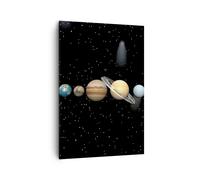 Cuadro Sobre Lienzo 70x100cm Cuadros Universo galaxia planeta estrellas Wall Art