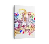 Cuadro Sobre Lienzo 70x100cm Cuadros Viajes Europa historia castillo Wall Art