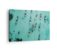 Cuadro Sobre Lienzo 70x50cm Cuadros Pared Barcos Con Aire Wall Art Prints Decor